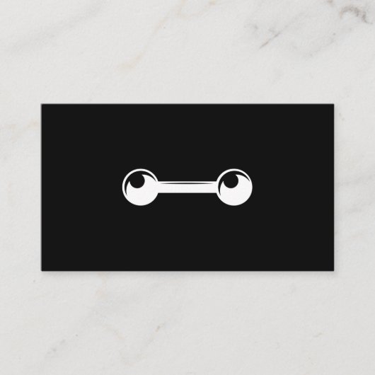 Dumbbell-pictogram | Geschiktheid | Persoonlijke t Visitekaartje (Voorkant)