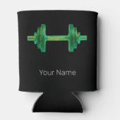 Dumbbell Retro Bodybuilder Gym Fitness of Coach Blikjeskoeler (Achterkant)