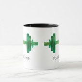 Dumbbell Retro Bodybuilder Gym Fitness of Coach Mok (Midden)