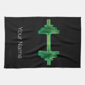 Dumbbell Retro Bodybuilder Gym Fitness of Coach Theedoek (Horizontaal)