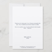 Dumbbell Season's Strength & Success Grey White Notitiekaartje (Achterkant)