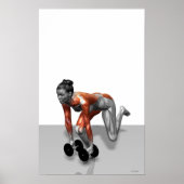 Dumbbell Single Leg Deadlift 2 Poster (Voorkant)