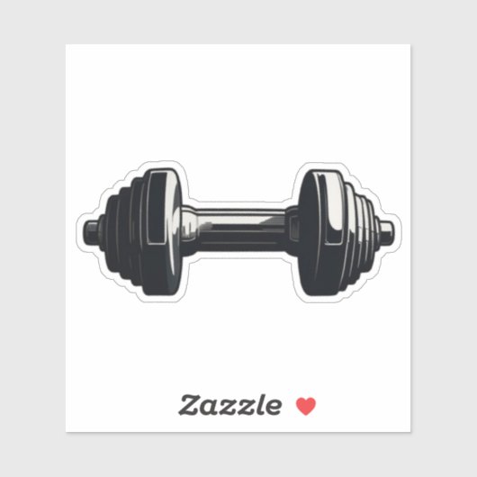 Dumbbell Stickers voor sportliefhebbers (Vel)