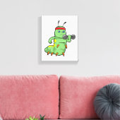 Dumbbell-training voor een derde pijler bij Sterkt Canvas Afdruk (Insitu (Woonkamer))