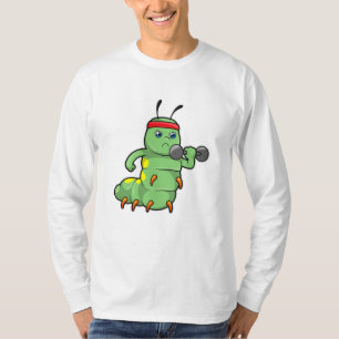 Dumbbell-training voor een derde pijler bij Sterkt T-shirt