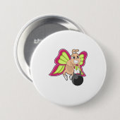 Dumbbell — Vliegbestendigheidsopleiding Ronde Button 7,6 Cm (Voorkant /achterkant)