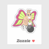 Dumbbell — Vliegbestendigheidsopleiding Sticker (Vel)