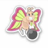 Dumbbell — Vliegbestendigheidsopleiding Sticker (Voorkant)