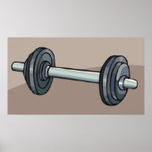 Dumbbell Weight Fitness Poster (Voorkant)