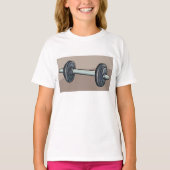 Dumbbell Weight Fitness T-Shirt (Voorkant)