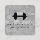 Dumbbell Weight Grunge Loyalty-kaarten Klantenkaartje (Voorkant)