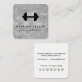 Dumbbell Weight Grunge Loyalty-kaarten Klantenkaartje (Voorkant / Achterkant)