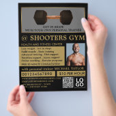 Dumbbell Weight, Personal trainer, Gym Adverteren Flyer (Hand)