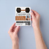 Dumbbell Weight, Personal trainer, Gym Adverteren Flyer (Hand)