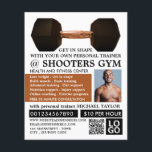Dumbbell Weight, Personal trainer, Gym Adverteren Flyer<br><div class="desc">Dumbbell Weight,  persoonlijke trainer,  Gym Adverteren brochures door de Visitekaartje winkel.</div>