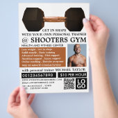 Dumbbell Weight, Personal trainer, Gym Adverteren Flyer (Hand)
