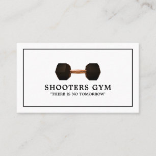 Dumbbell Weight, Personal trainer, Gym Instructor Visitekaartje