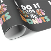 Dumbbell Weightlift Donut Dessert Gym Workout Cadeaupapier (Rol Hoek)