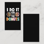 Dumbbell Weightlift Donut Dessert Gym Workout Visitekaartje (Voorkant / Achterkant)