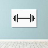 Dumbbells Canvas Afdruk (Insitu (Houten vloer))
