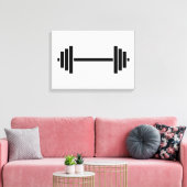Dumbbells Canvas Afdruk (Insitu (Woonkamer))