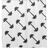 Dumbbells Douchegordijn (Voorkant)