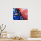 Dumbbells en stopwatch poster (Keuken)