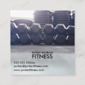 Dumbbells Fitness Visitekaartjes (Achterkant)