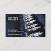 Dumbbells Fitness Visitekaartjes (Achterkant)