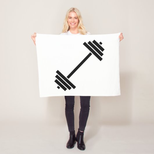Dumbbells Fleece Deken (In situ)