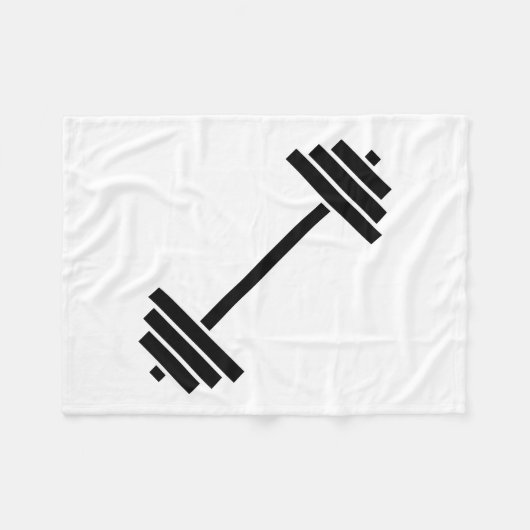 Dumbbells Fleece Deken (Voorkant (Horizontaal))