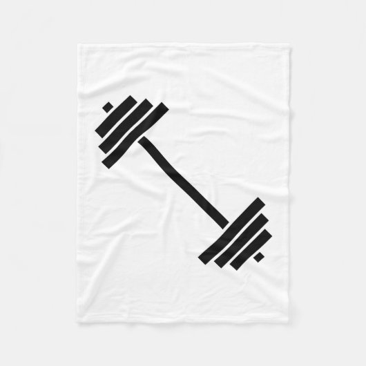 Dumbbells Fleece Deken (Voorkant)