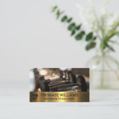 Dumbbells | Geschiktheid | Metaal Visitekaartje (Staand voorkant)