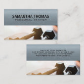 Dumbbells | Metaalstructuur Visitekaartje (Voorkant / Achterkant)