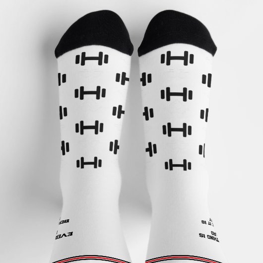 Dumbbells Motivation Sport Sokken (Top)