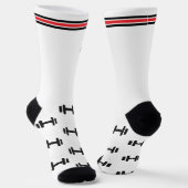 Dumbbells Motivation Sport Sokken (Gebogen)