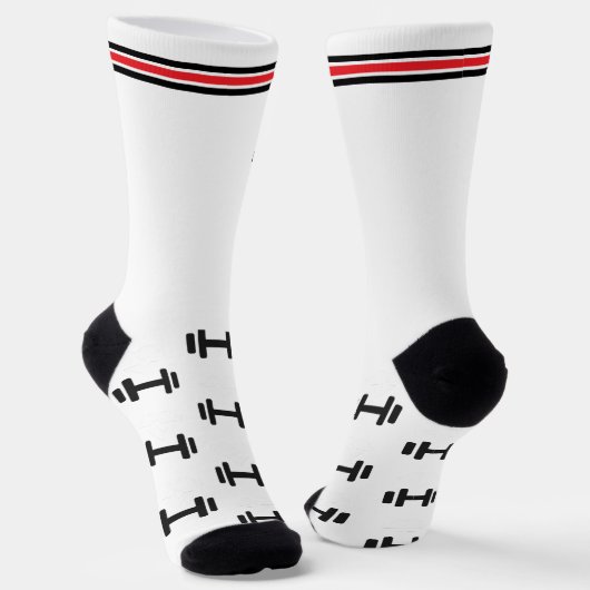 Dumbbells Motivation Sport Sokken (Gebogen)