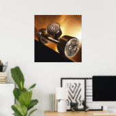 Dumbbells Poster (Thuiskantoor)