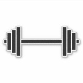 Dumbbells Sticker (Voorkant)