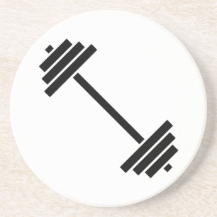 Dumbbells Zandsteen Onderzetter