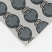 dumbbels-1 fleece deken (Hoek)