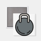 dumbbels-1 magneet (Voorkant / Achterkant)