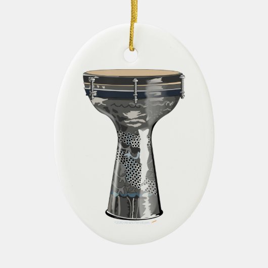 Dumbek Doumbek Darbuka Darabuka Drum Custom Keramisch Ornament (Voorkant)