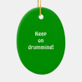 Dumbek Doumbek Darbuka Drum Green Ornament (Achterkant)