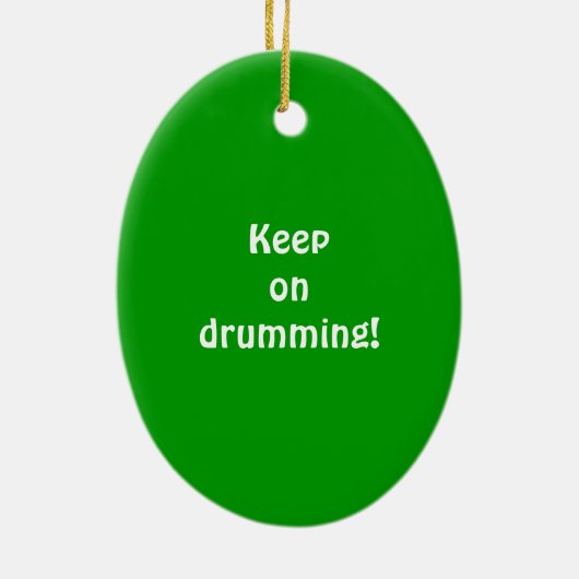 Dumbek Doumbek Darbuka Drum Green Ornament (Achterkant)