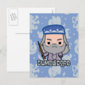 Dumbledore Cartoon Karakter Kunst Briefkaart (Voorkant / Achterkant)