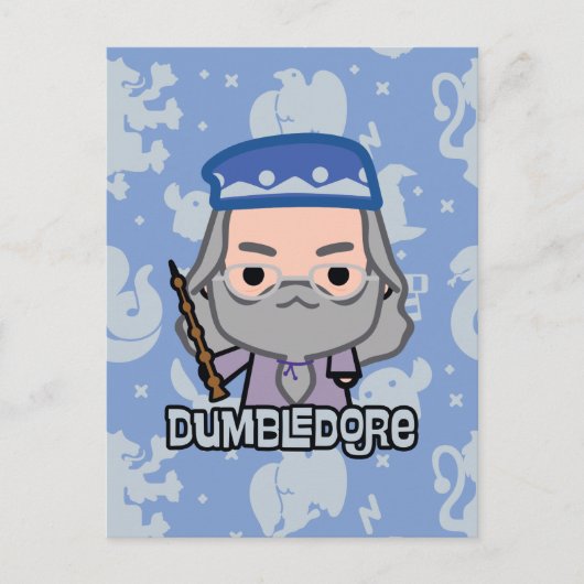 Dumbledore Cartoon Karakter Kunst Briefkaart (Voorkant)
