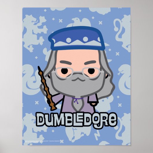 Dumbledore Cartoon Karakter Kunst Poster (Voorkant)