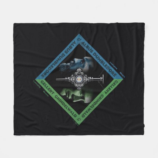 Dumbledore en Grindlewald Bloedtropie Grafisch Fleece Deken (Voorkant (Horizontaal))