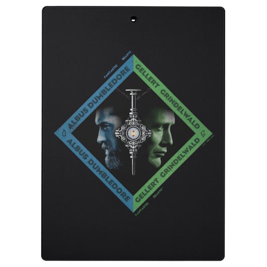 Dumbledore en Grindlewald Bloedtropie Grafisch Klembord (Achterkant)